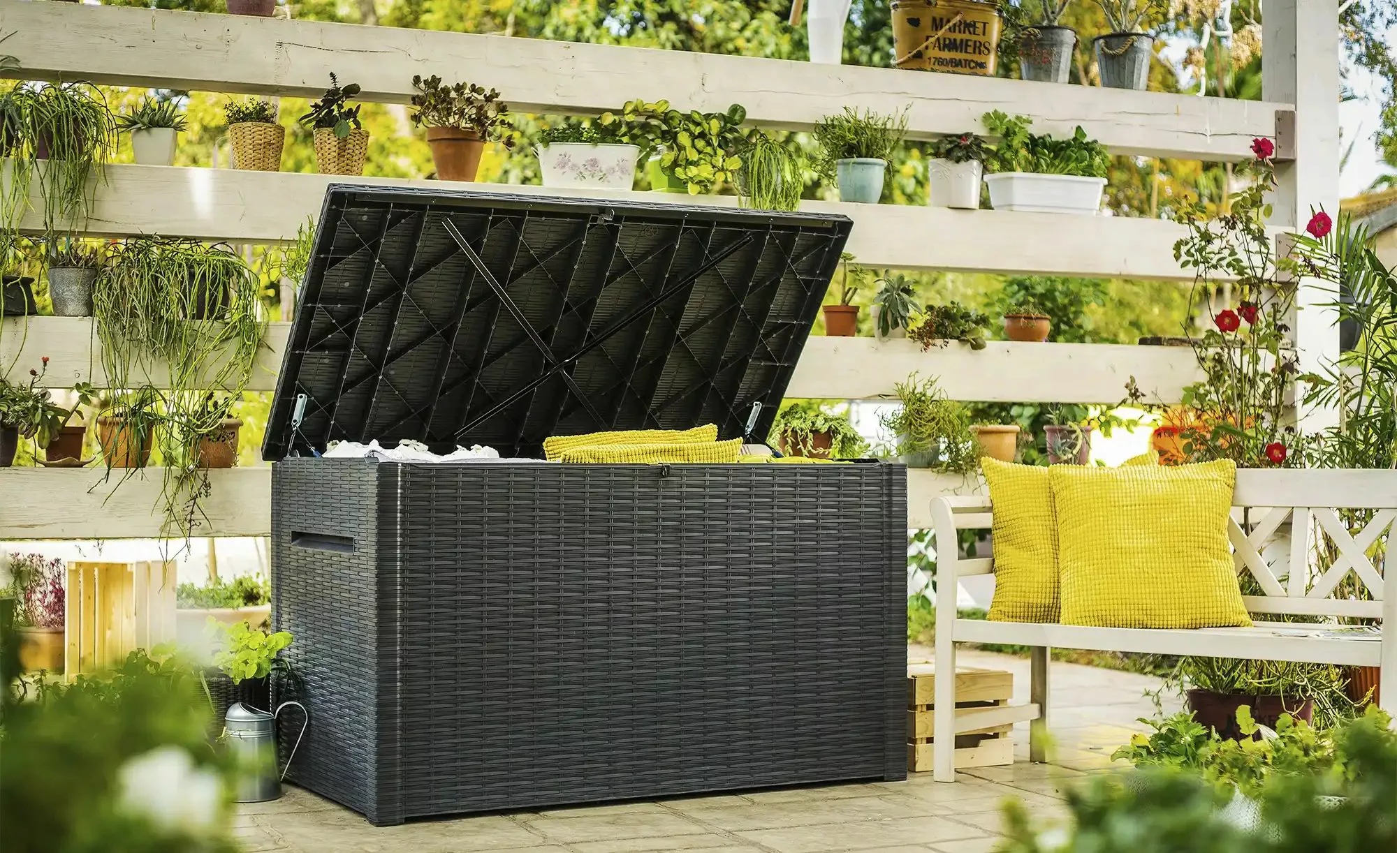 Aufbewahrungsbox  Java ¦ Maße (cm): B: 146 H: 86 T: 82 Garten > Gartenzubeh günstig online kaufen