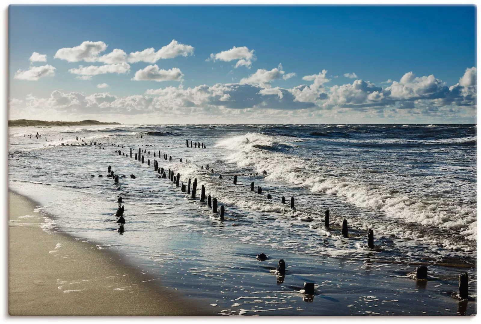 Artland Wandbild "An der Küste der Ostsee", Küste, (1 St.), als Alubild, Ou günstig online kaufen