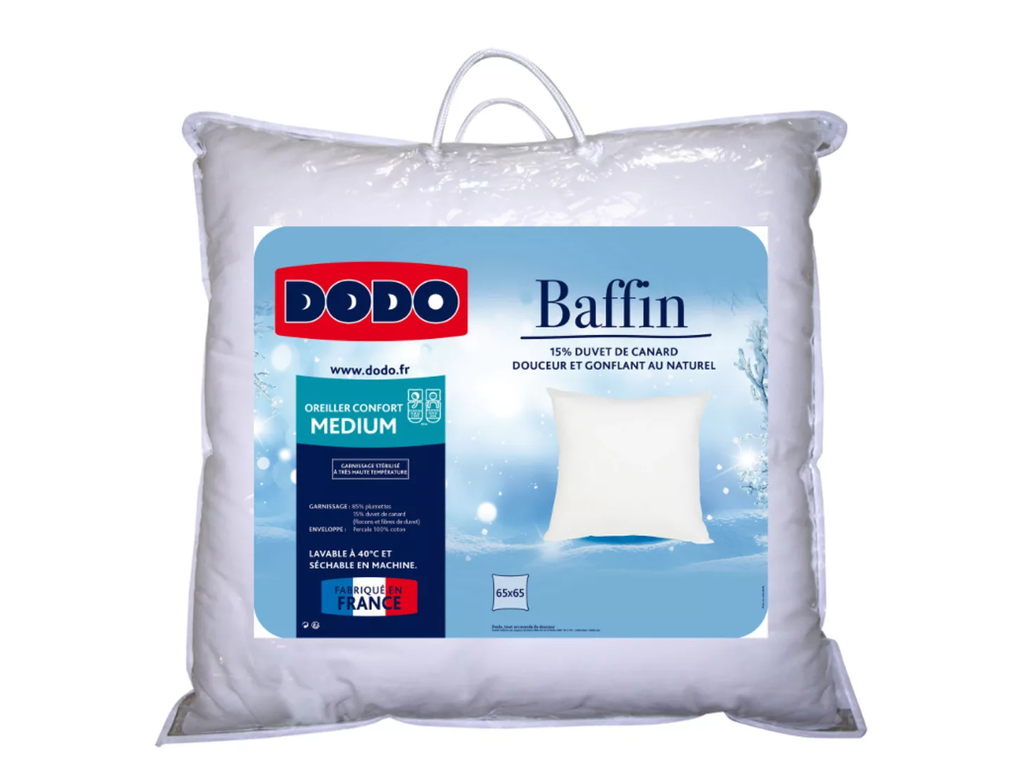 Kopfkissen - 65 x 65 cm - Natürliche Daunen - DODO von BAFFIN günstig online kaufen