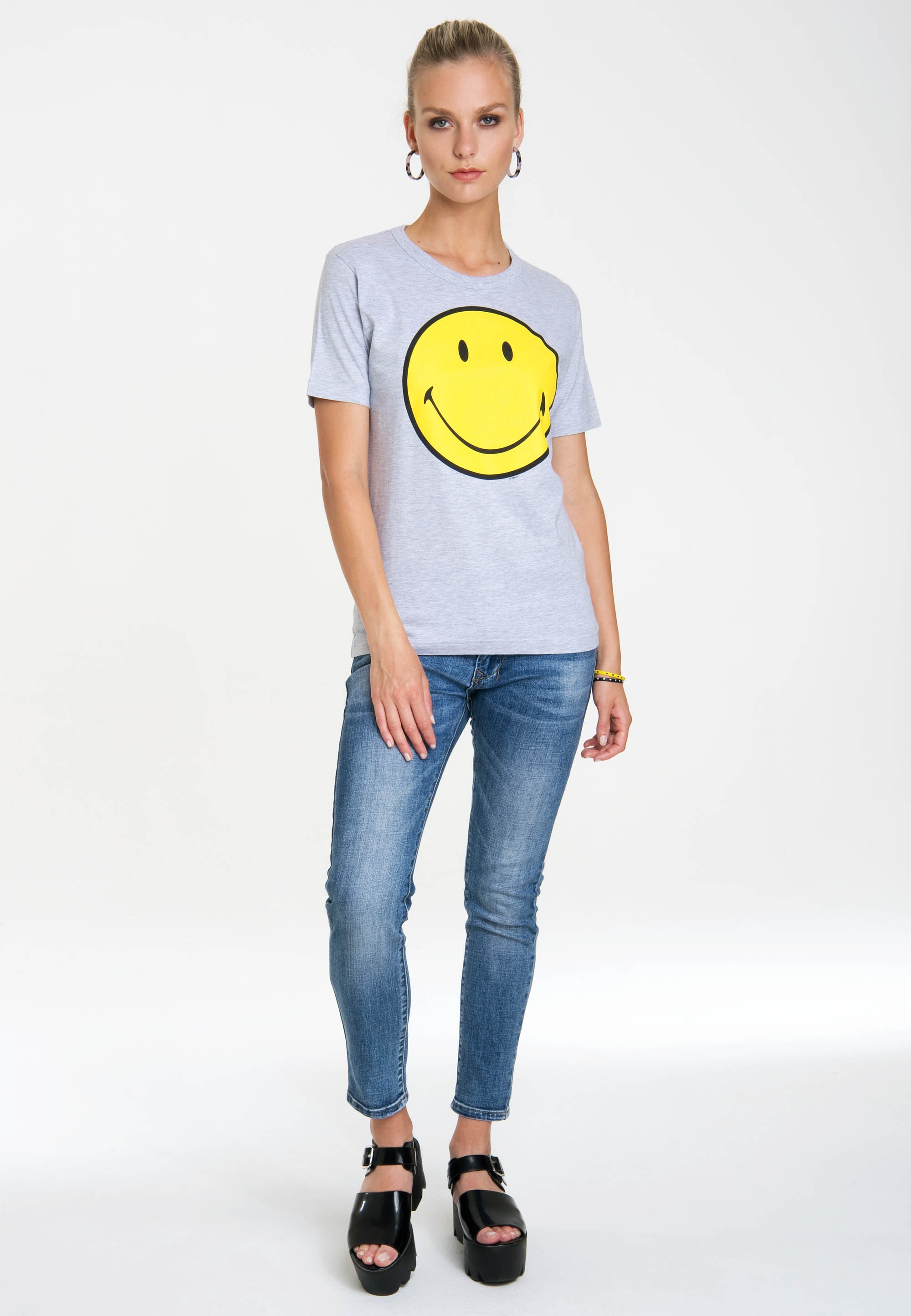 LOGOSHIRT T-Shirt "Smiley", mit lizenziertem Originaldesign günstig online kaufen