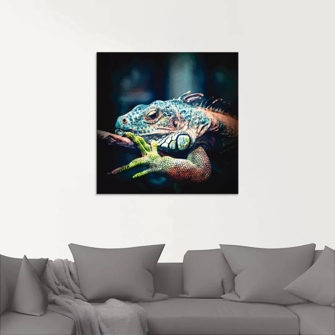 Artland Glasbild »Leguan«, Reptilien, (1 St.) günstig online kaufen