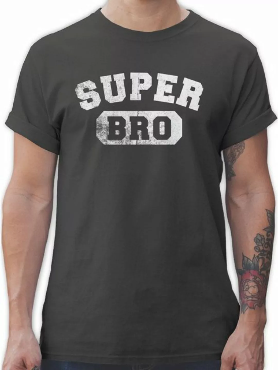 Shirtracer T-Shirt Super Bro Bruder Geschenk Geschenkidee Brother Weihnacht günstig online kaufen