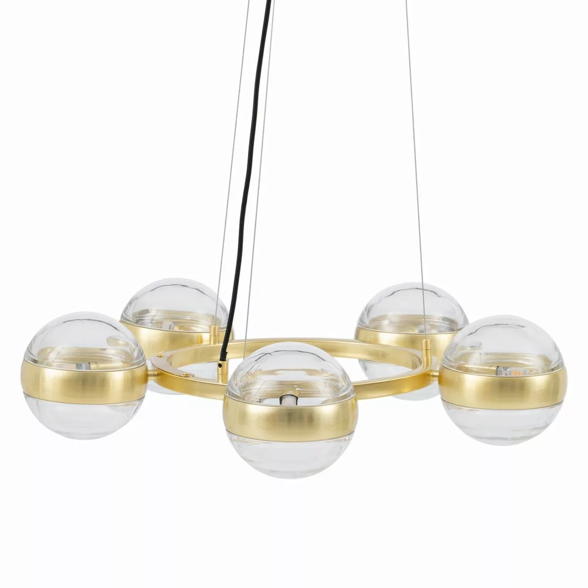 Deckenlampe 66 X 15 X 120 Cm Kristall Gold Eisen günstig online kaufen