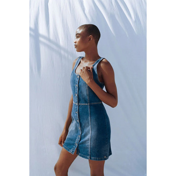 Le Temps des Cerises  Kleider Kleid gerade aus denim TIRANA günstig online kaufen