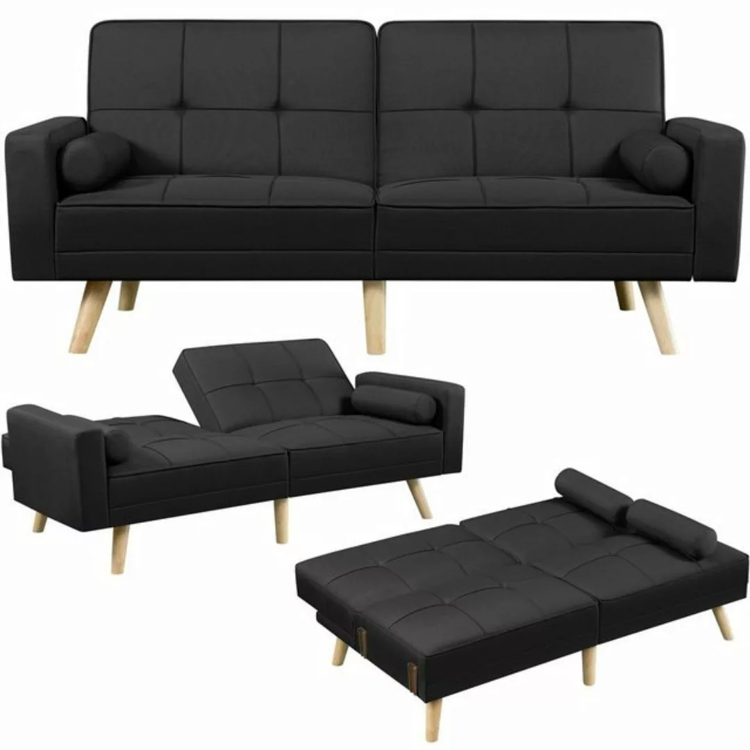 Yaheetech Sofa, Klappsofa mit Schlaffunktion Loungesofa Bettsofa günstig online kaufen