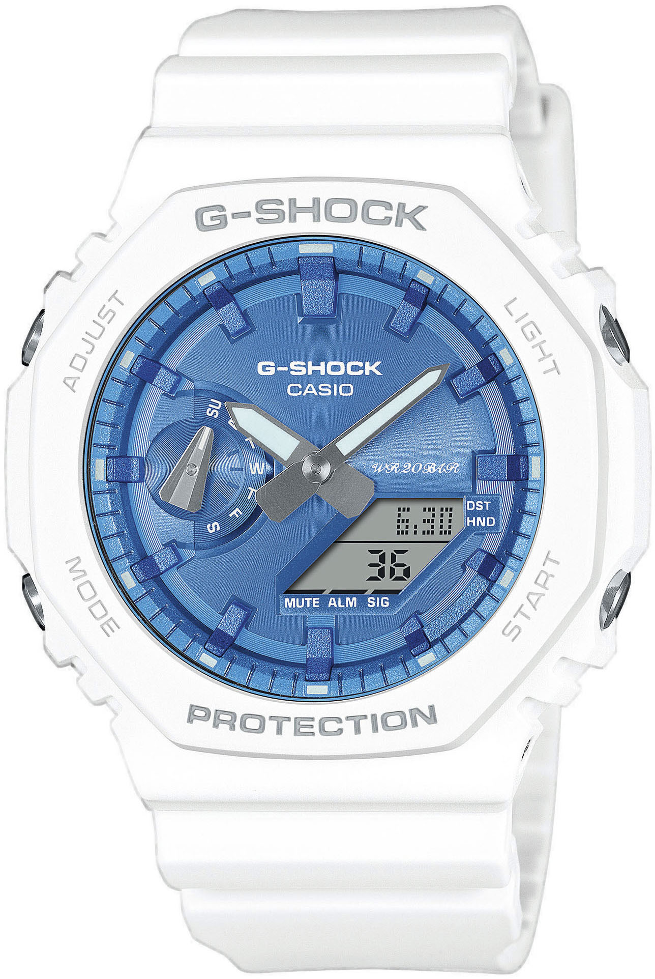 CASIO G-SHOCK Chronograph »GA-2100WS-7AER«, Quarzuhr, Armbanduhr, Damen, He günstig online kaufen