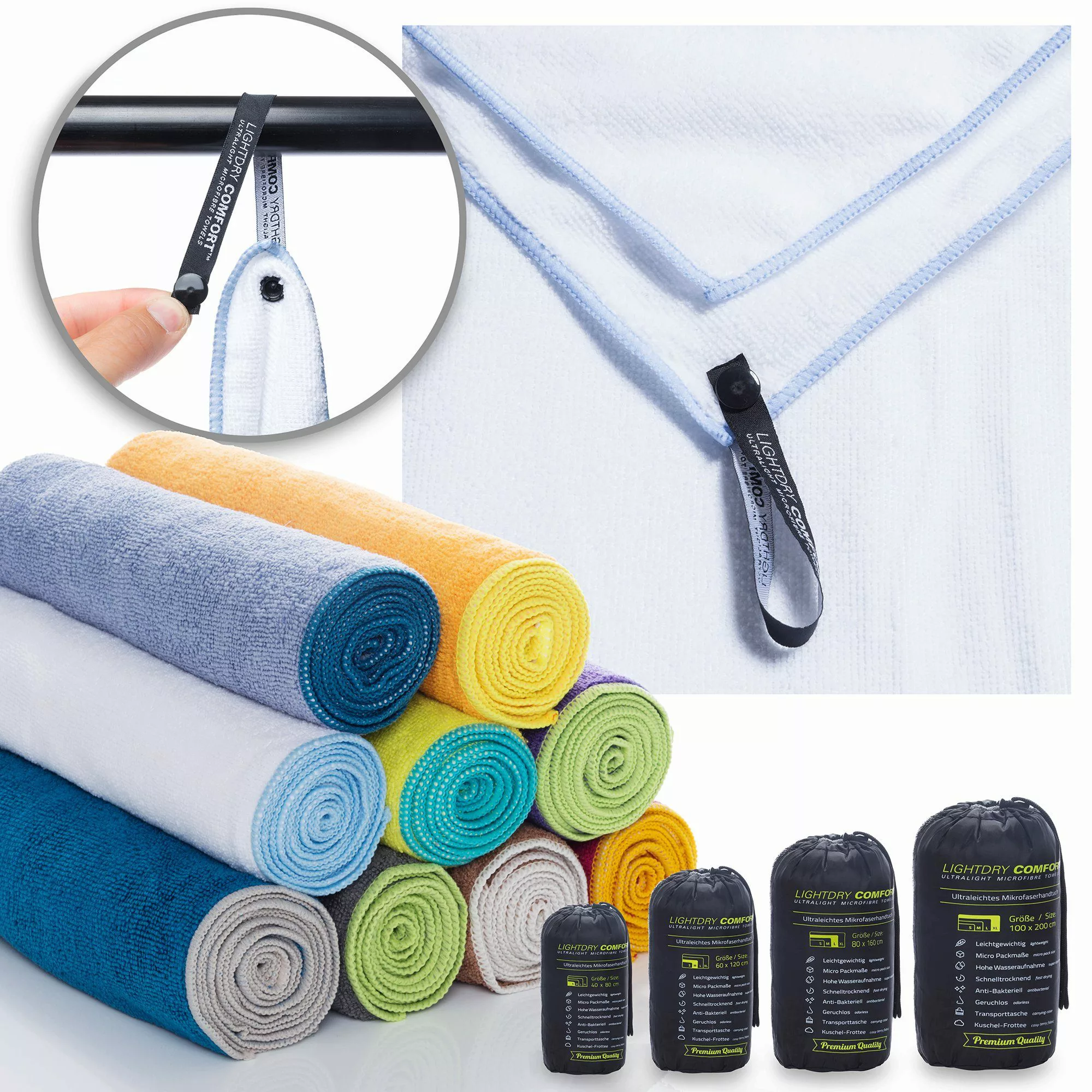 LightDry Reisehandtuch Backpack Mikrofaser Sporthandtuch, Sport, günstig online kaufen
