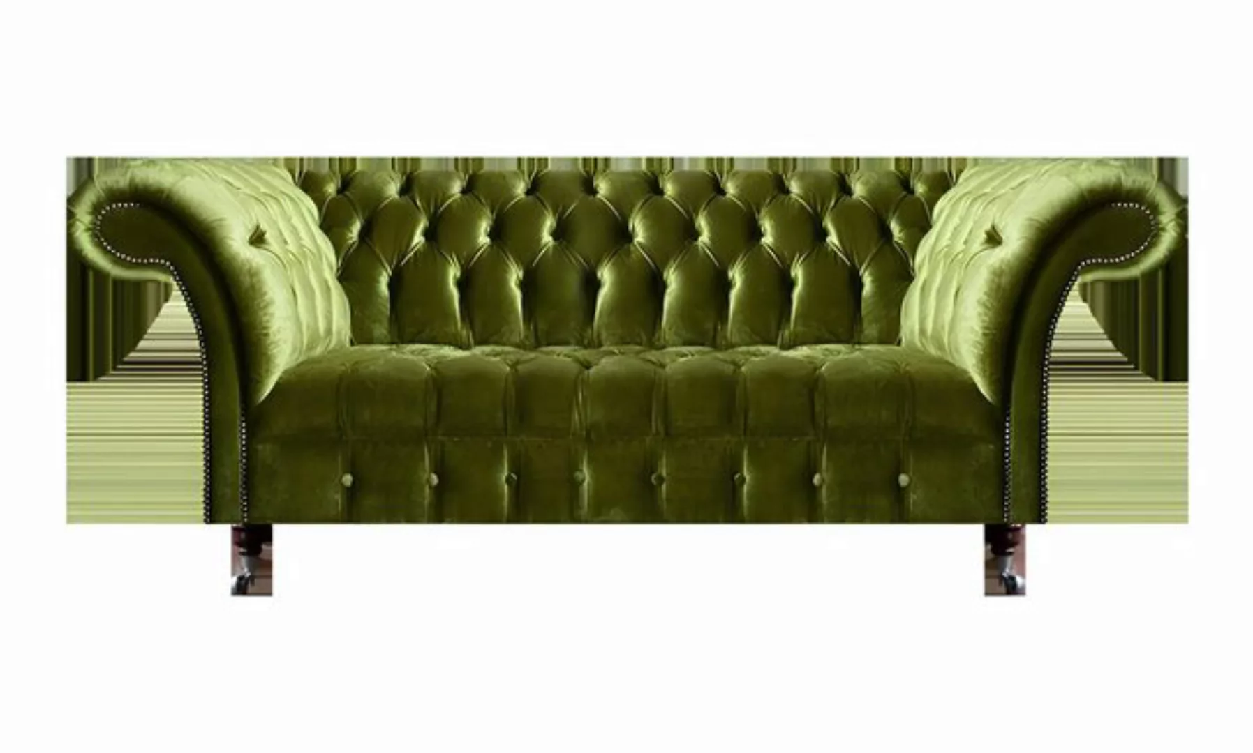 JVmoebel Sofa Chesterfield Grün Wohnzimmer Möbel Sofa Dreisitzer Couch Pols günstig online kaufen