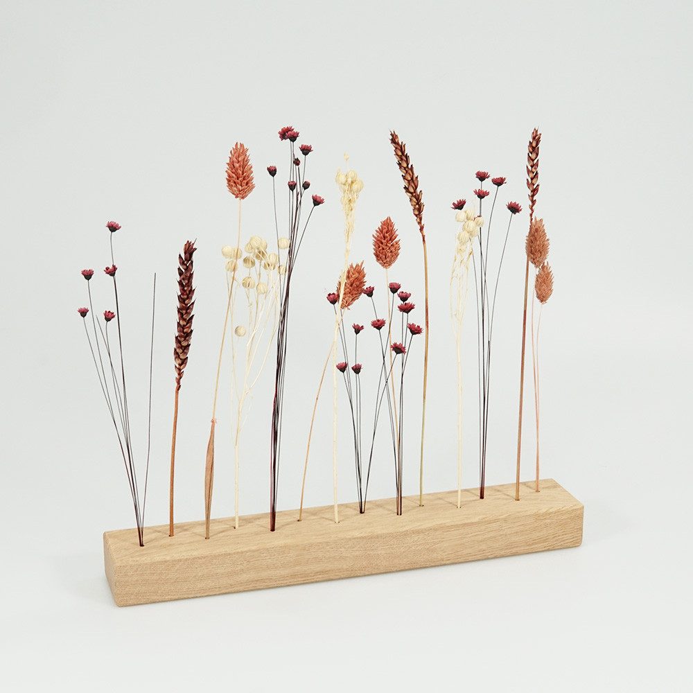 Trockenblume FlowerBar “GOLD RICHTIG”, Holzleiste mit günstig online kaufen
