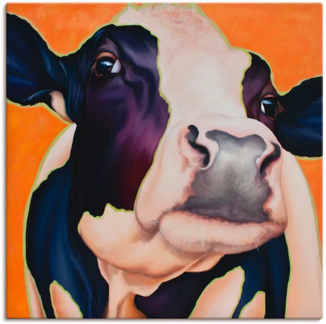 Artland Leinwandbild "Kuh Rosa", Haustiere, (1 St.) günstig online kaufen