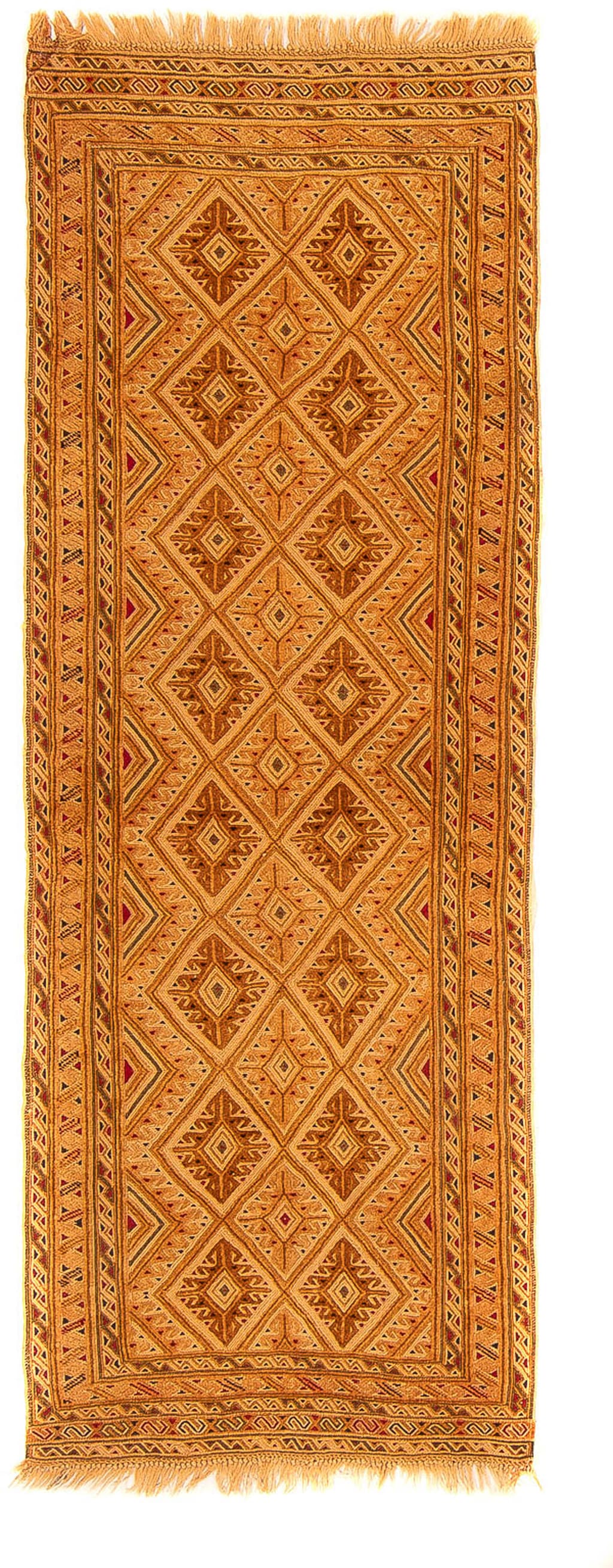 morgenland Wollteppich »Kelim - Oriental - 189 x 55 cm - braun«, rechteckig günstig online kaufen