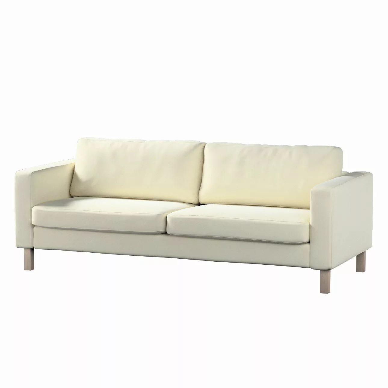 Bezug für Karlstad 3-Sitzer Sofa nicht ausklappbar, kurz, altweiß, Bezug fü günstig online kaufen