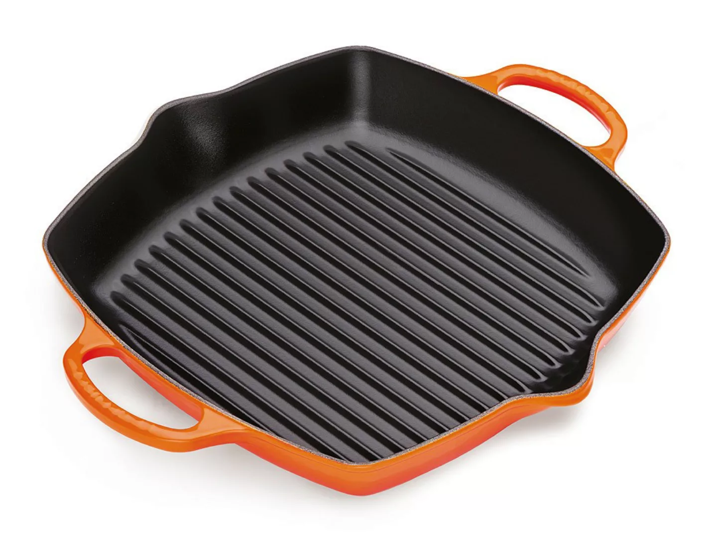 Le Creuset Grillpfanne Signature Quadratisch Gusseisen Ofenrot 30cm günstig online kaufen