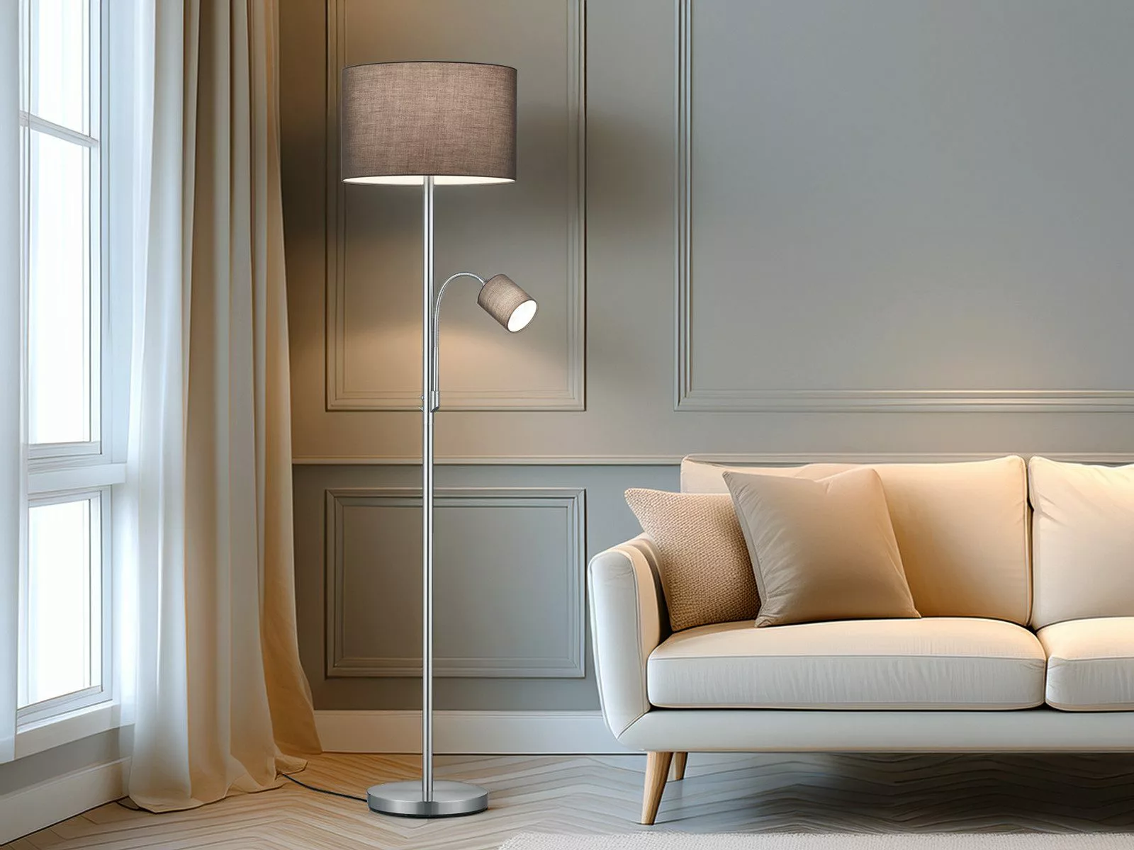 TRIO Leuchten LED Stehlampe, Dimmfunktion, LED günstig online kaufen