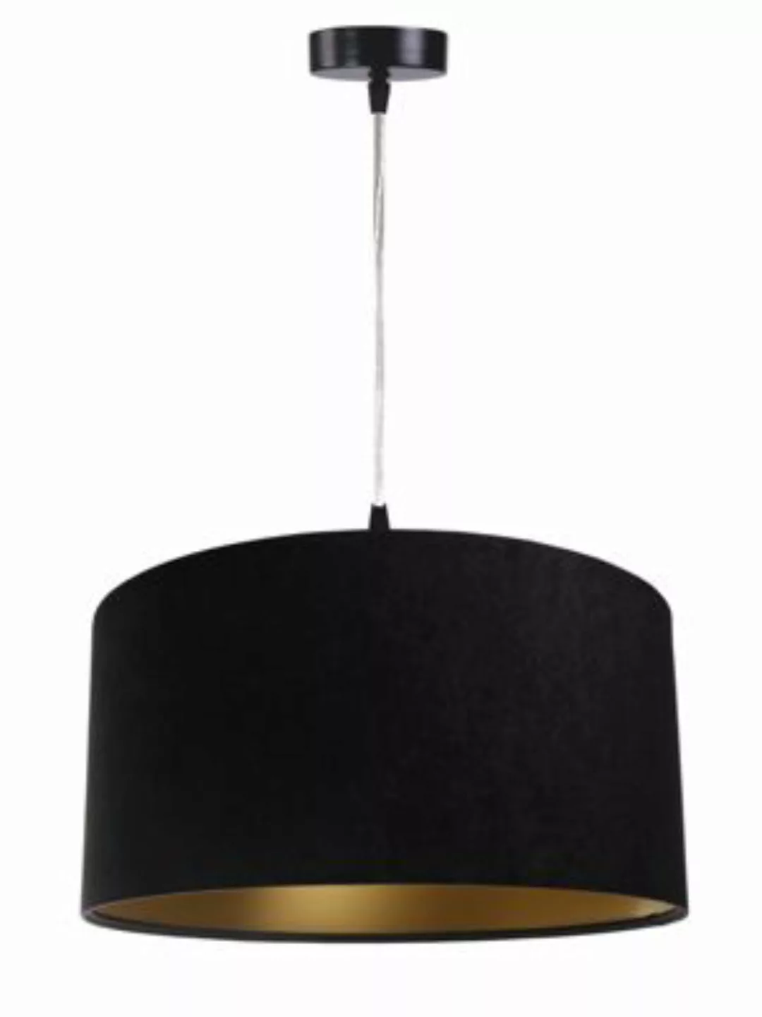 KIOM Hängeleuchte Jalua P Velours black & gold Ø 40 cm schwarz günstig online kaufen