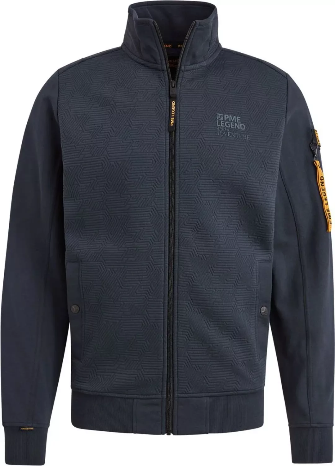 PME Legend Strickjacke Jacquard Interlock Navy - Größe 3XL günstig online kaufen