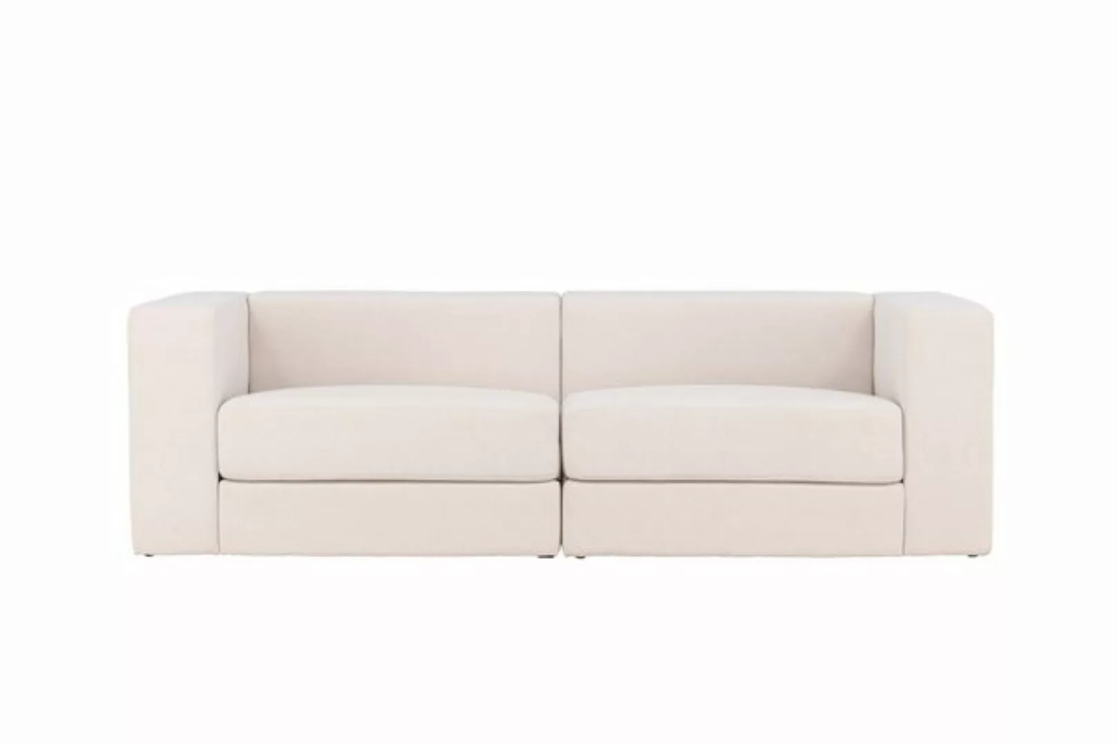 BOURGH Loungesofa LUMI Couch / Sofa 3-Sitzer weiß in modernem Design - Wohn günstig online kaufen