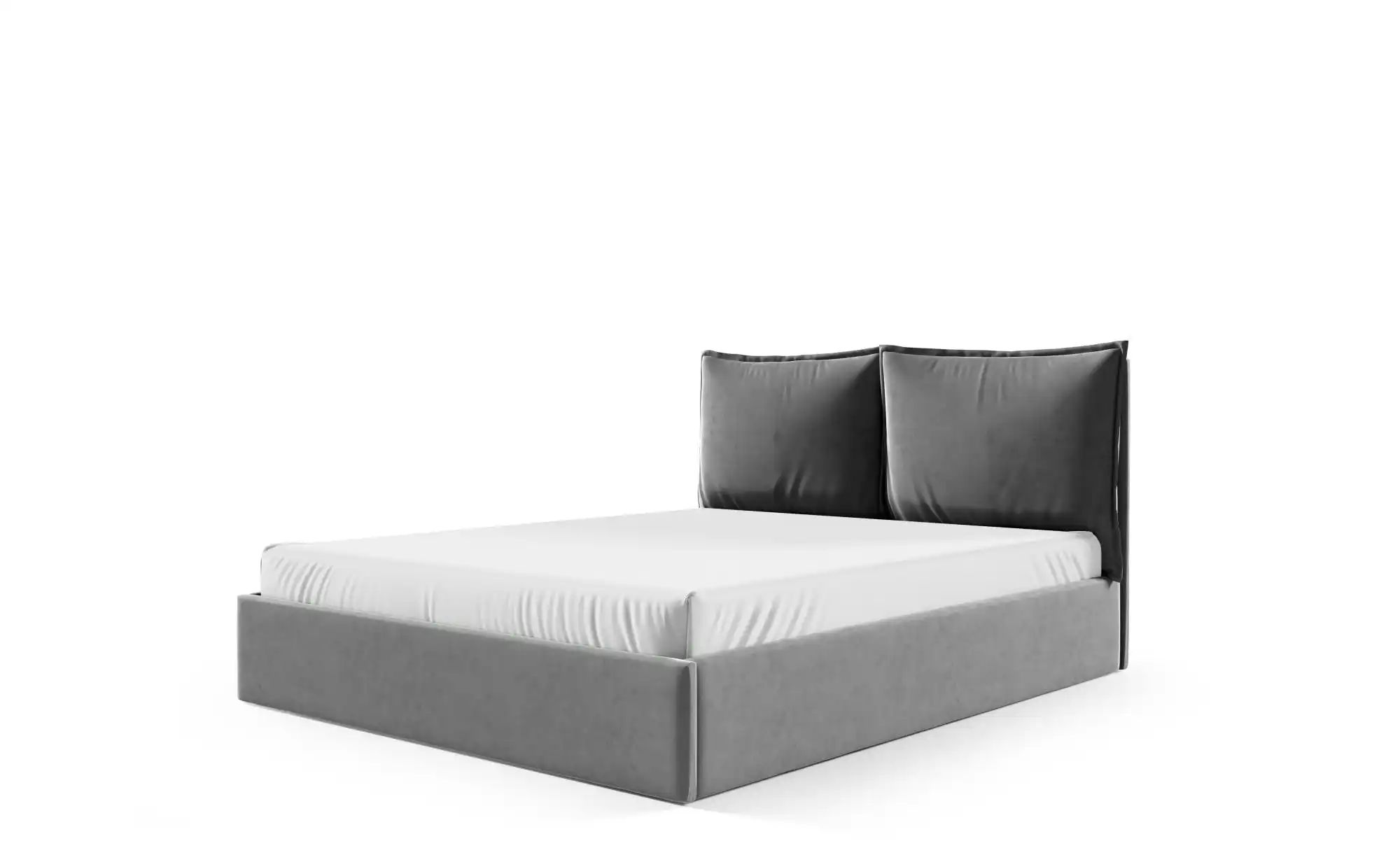 Polsterbett mit Bettkasten Glam ¦ grau ¦ Maße (cm): B: 209 H: 100 Betten > günstig online kaufen