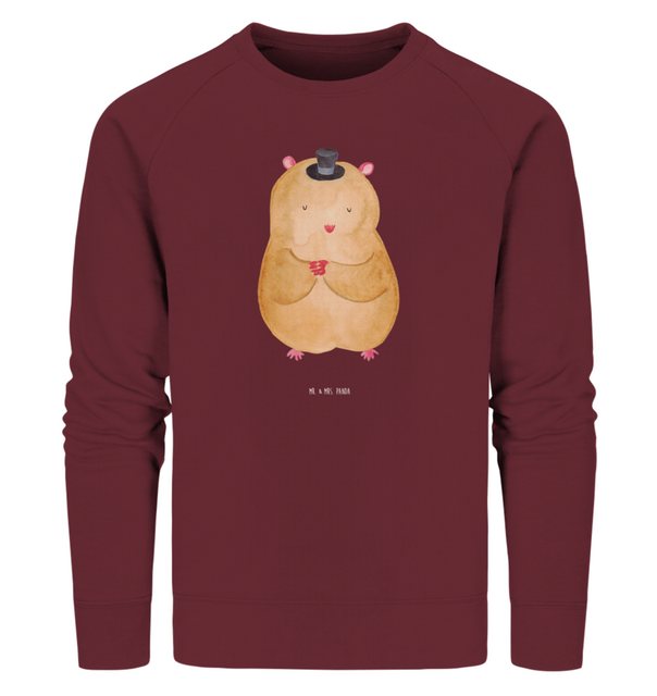 Mr. & Mrs. Panda Longpullover Größe S Hamster Hut - Burgundy - Geschenk, Sw günstig online kaufen