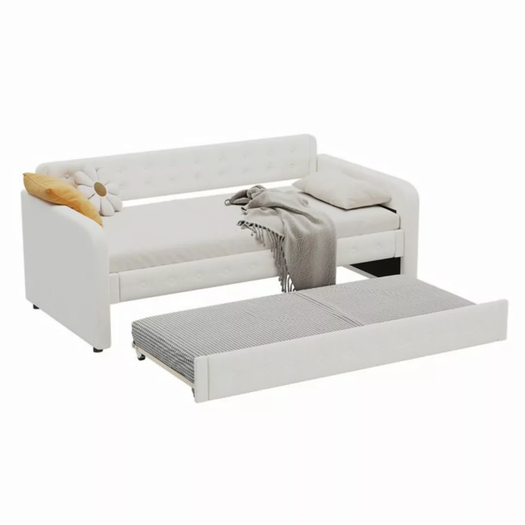 Welikera Schlafsofa 90*200cm Sofabett,Tagesbett, mit Ausziehbares Rollbett, günstig online kaufen