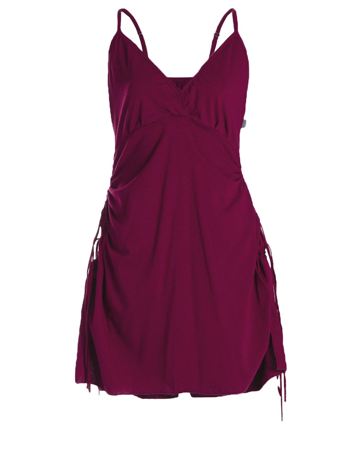 Vishes Sommerkleid Damen Bio-Baumwolle Spaghettiträger-Kleid Hippie, günstig online kaufen