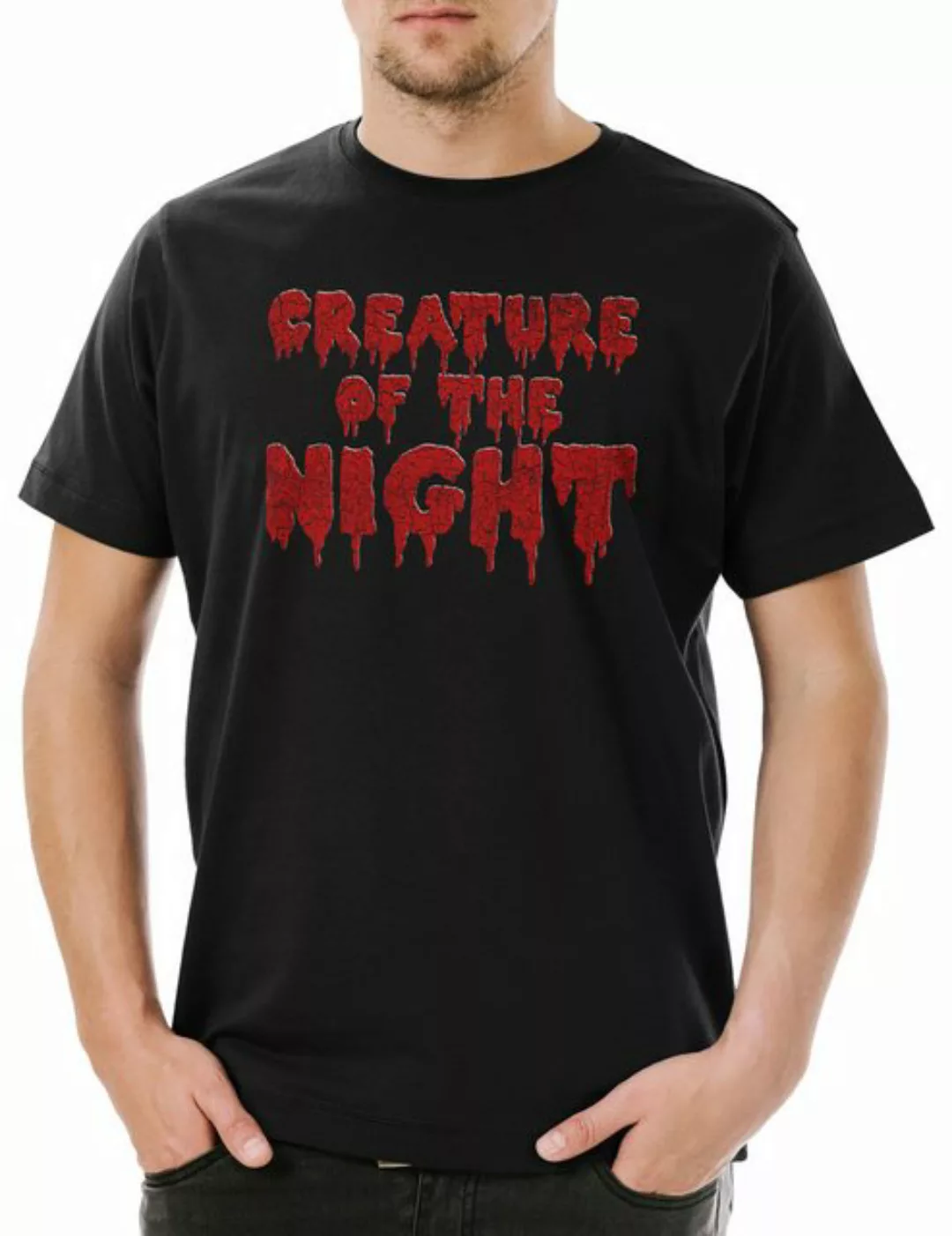 Urban Backwoods Print-Shirt Creature of the Night Herren T-Shirt Band Punk günstig online kaufen