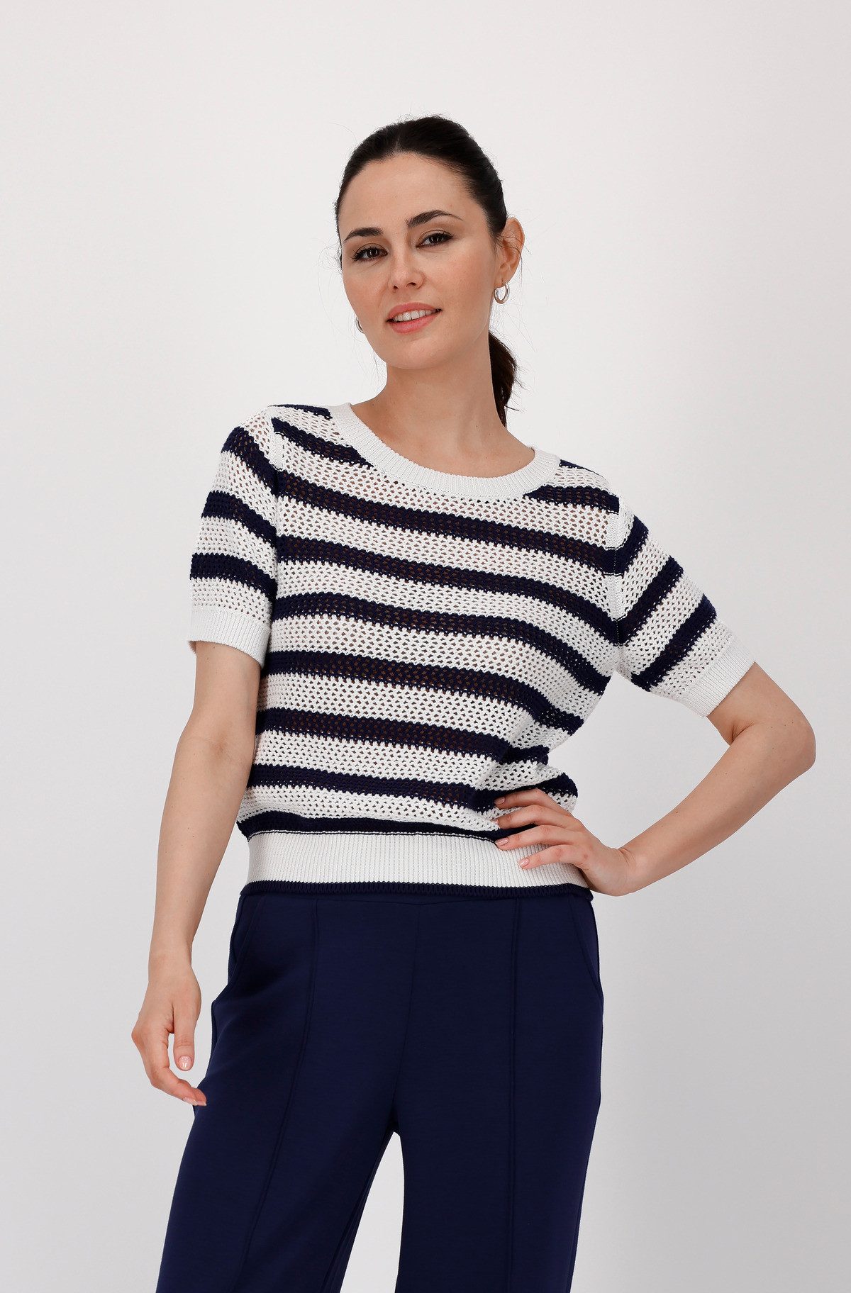 Monari Strickpullover, mit Streifen günstig online kaufen