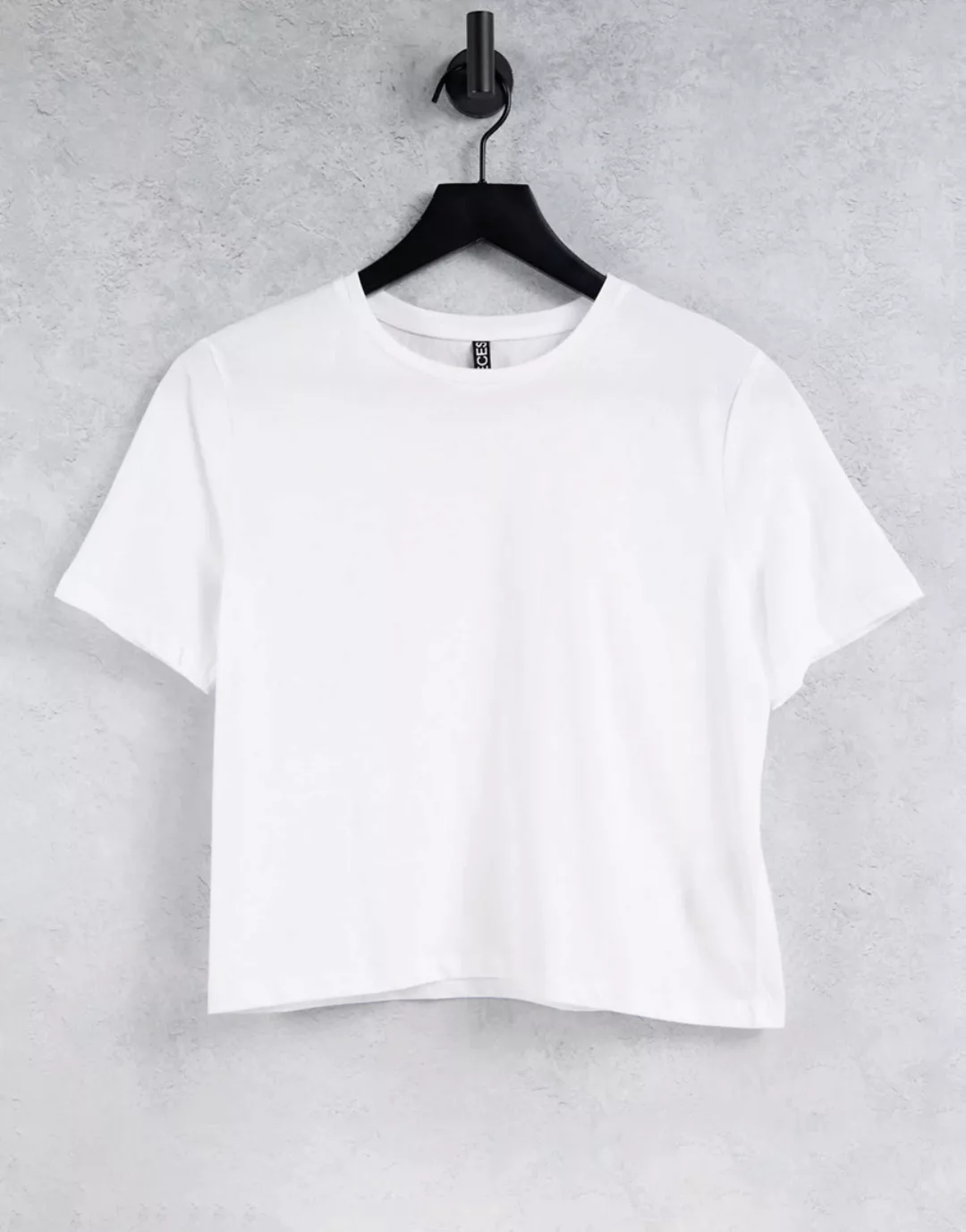 Pieces Rina Crop Kurzärmeliges T-shirt XL Bright White günstig online kaufen