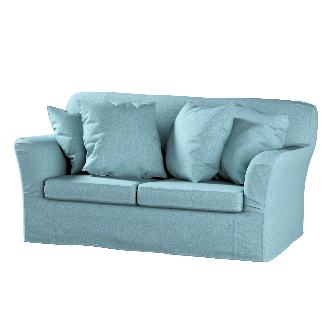 Bezug für Tomelilla 2-Sitzer Sofa nicht ausklappbar, blau, Sofahusse, Tomel günstig online kaufen