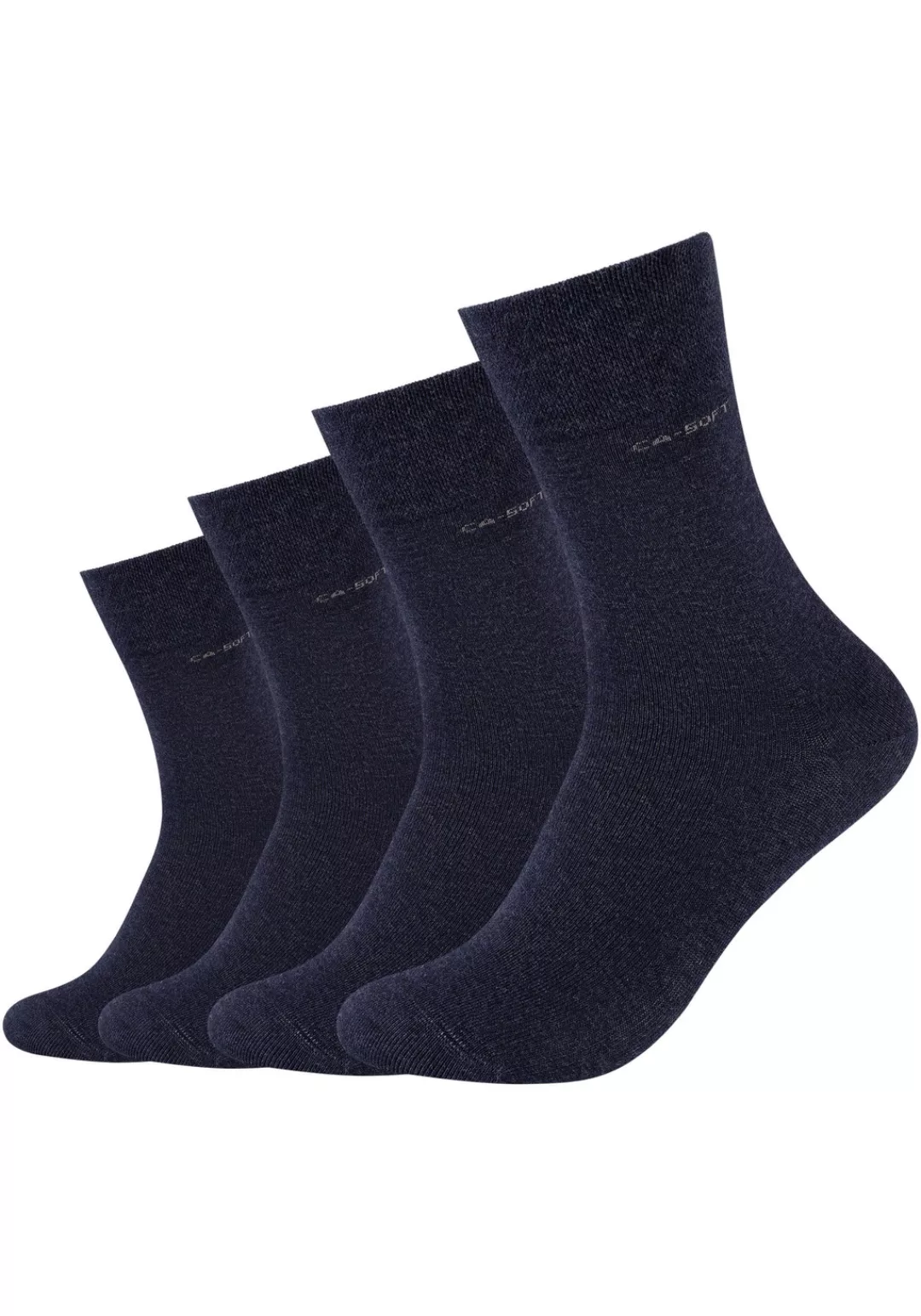 Camano Socken "ca-soft", (4er Pack), mit verstärktem Fersen- und Zehenberei günstig online kaufen