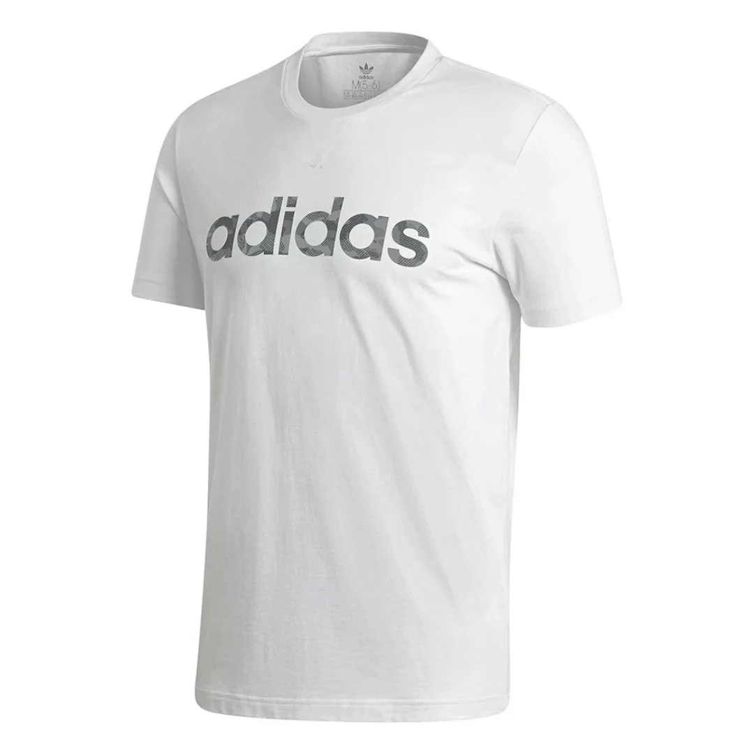 Adidas Essentials Linear Camo Kurzarm T-shirt S White günstig online kaufen