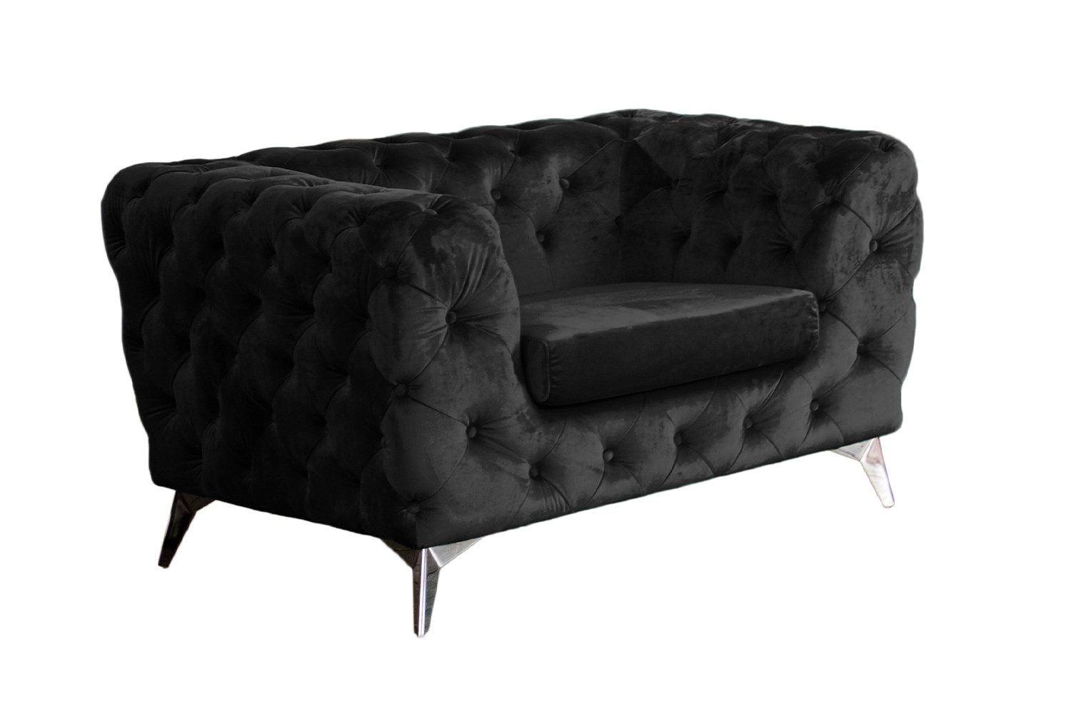 KAWOLA Sessel NARLA, Chesterfield Loungesessel Velvet günstig online kaufen