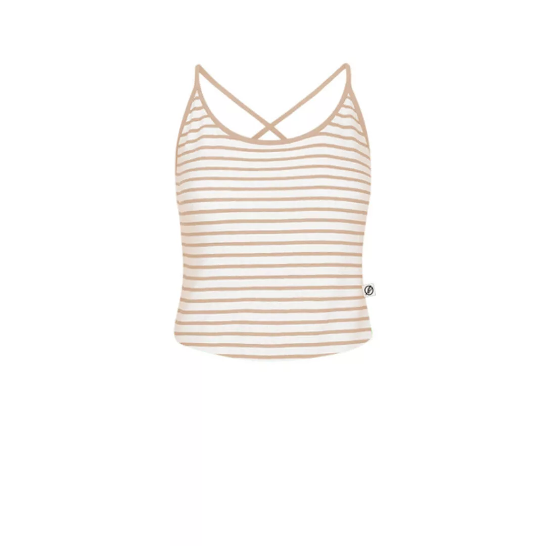 Cropped Striped Leinen Top Damen Sand günstig online kaufen