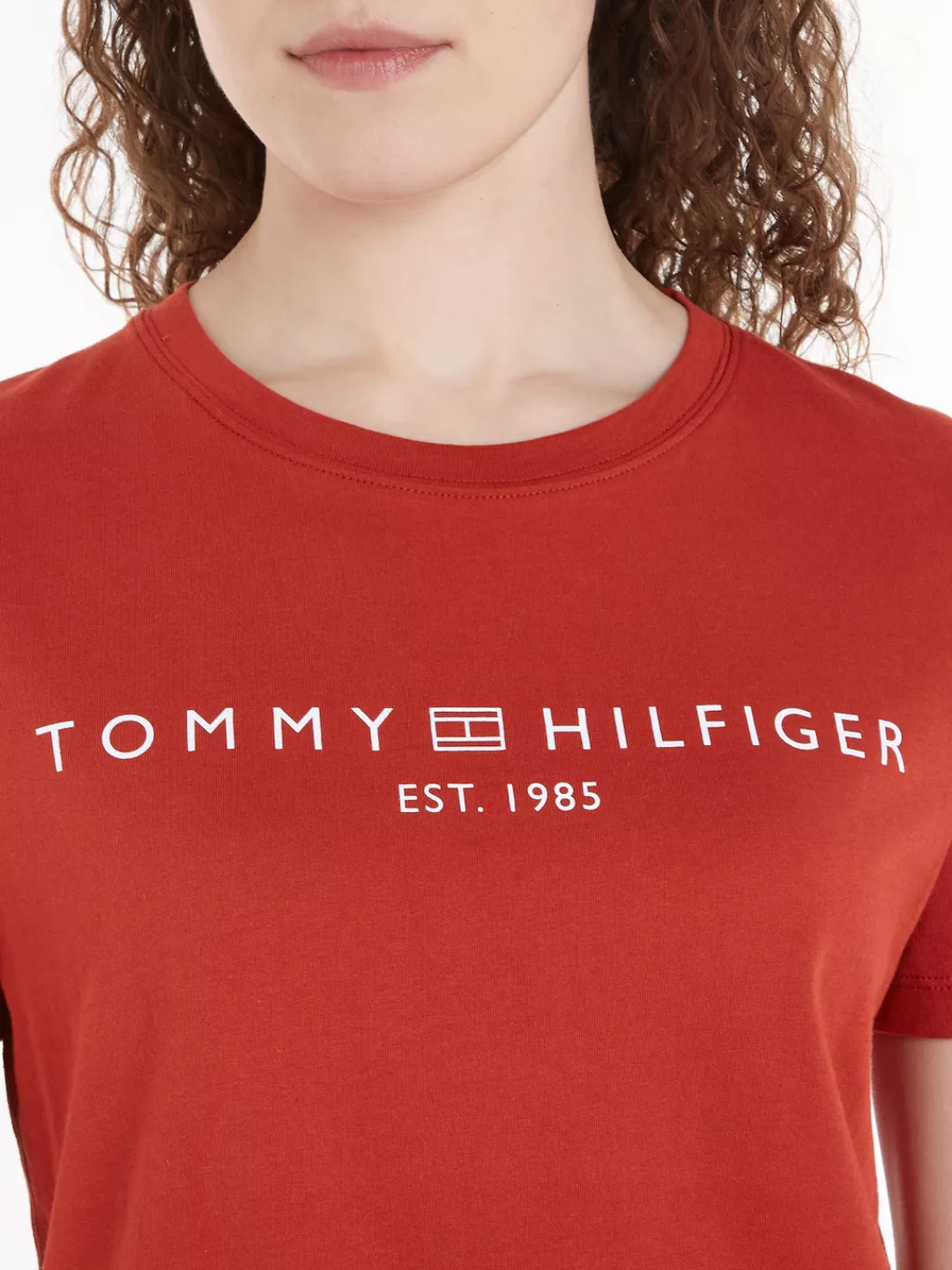 Tommy Hilfiger T-Shirt "REG CORP LOGO C-NK SS", mit Logoschriftzug günstig online kaufen