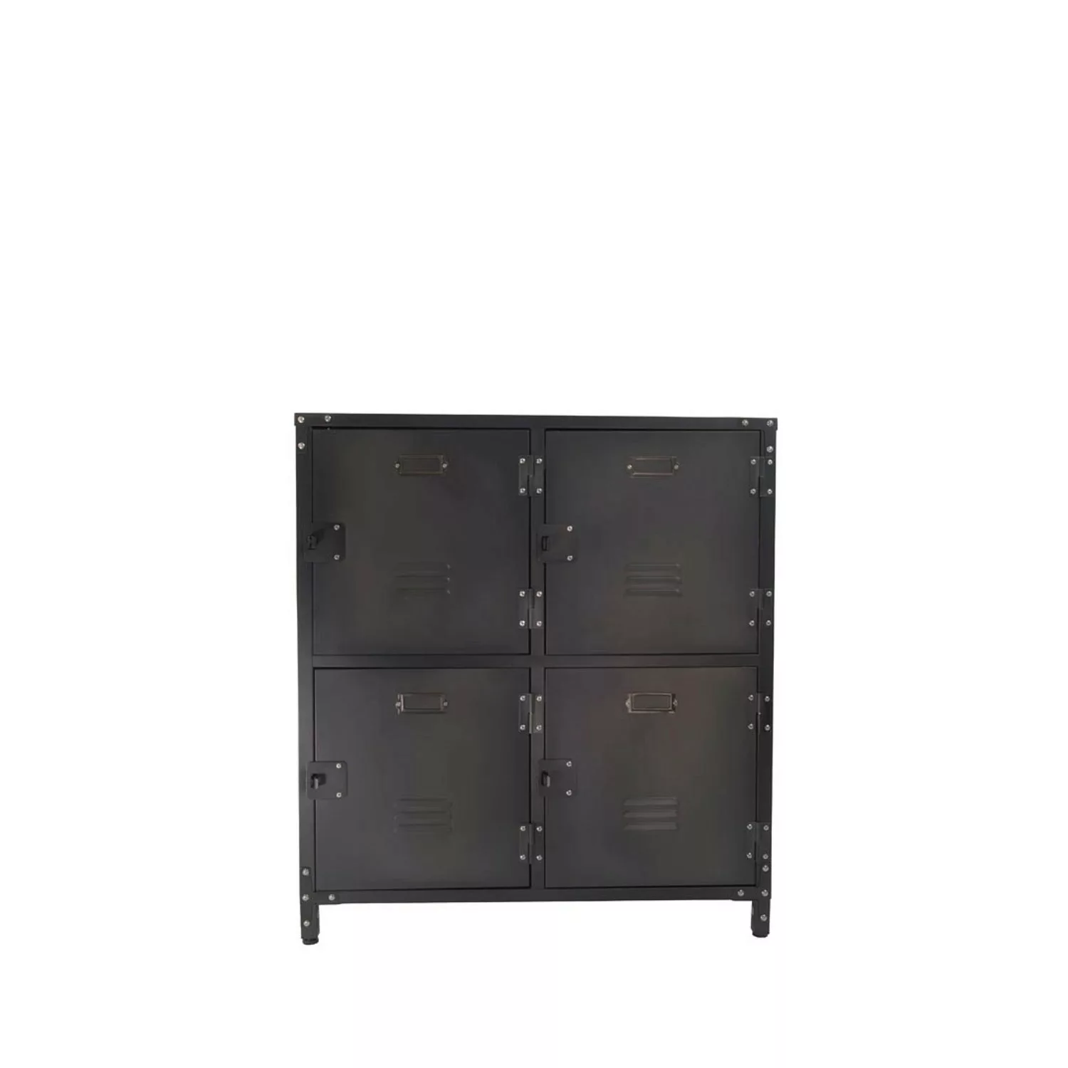 Rikta Vintage-Metallschrank 4-türig (H x B x T) 82,5 x 75 x 35 cm günstig online kaufen