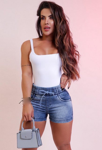 CHENIN Jeansshorts Schlanke und sexy jeansshorts mit hoher taille und elast günstig online kaufen