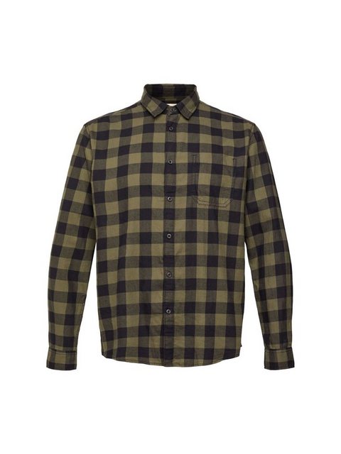 edc by Esprit Langarmhemd Flanellhemd mit Vichy-Karo, nachhaltige Baumwolle günstig online kaufen