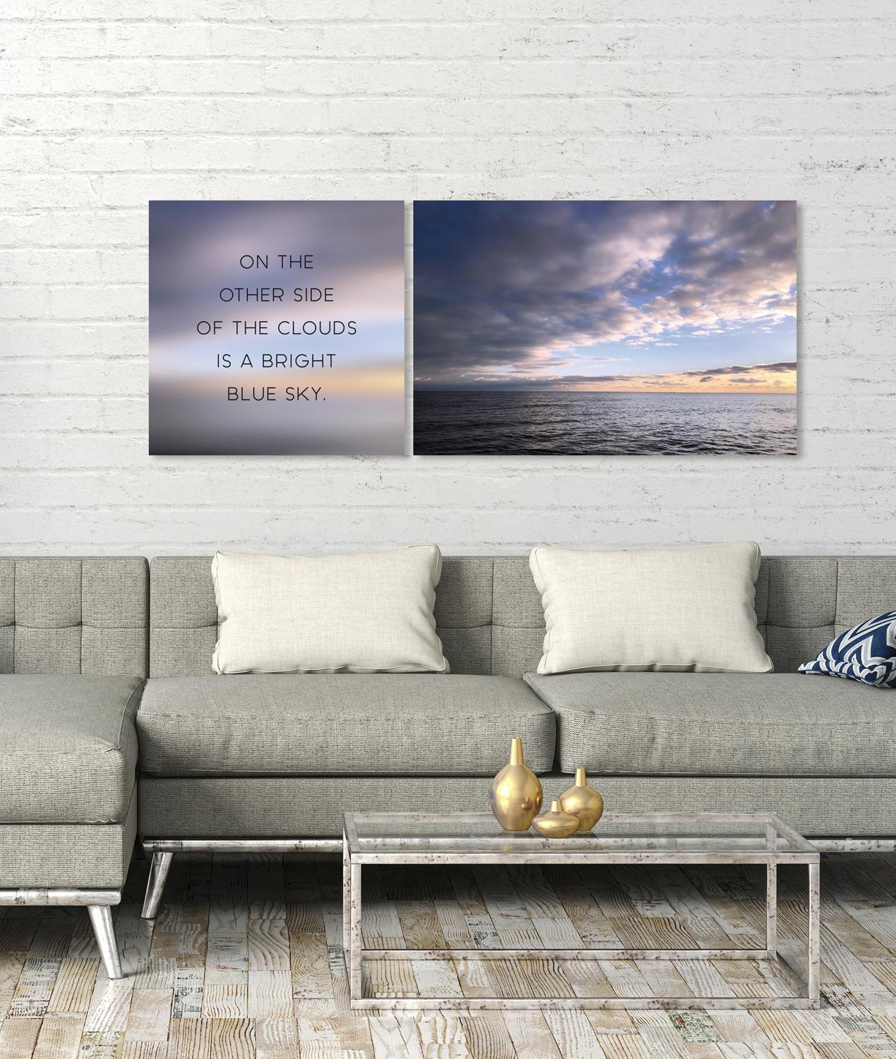 queence Leinwandbild "Blue Sky", (Set), 2er-Set günstig online kaufen