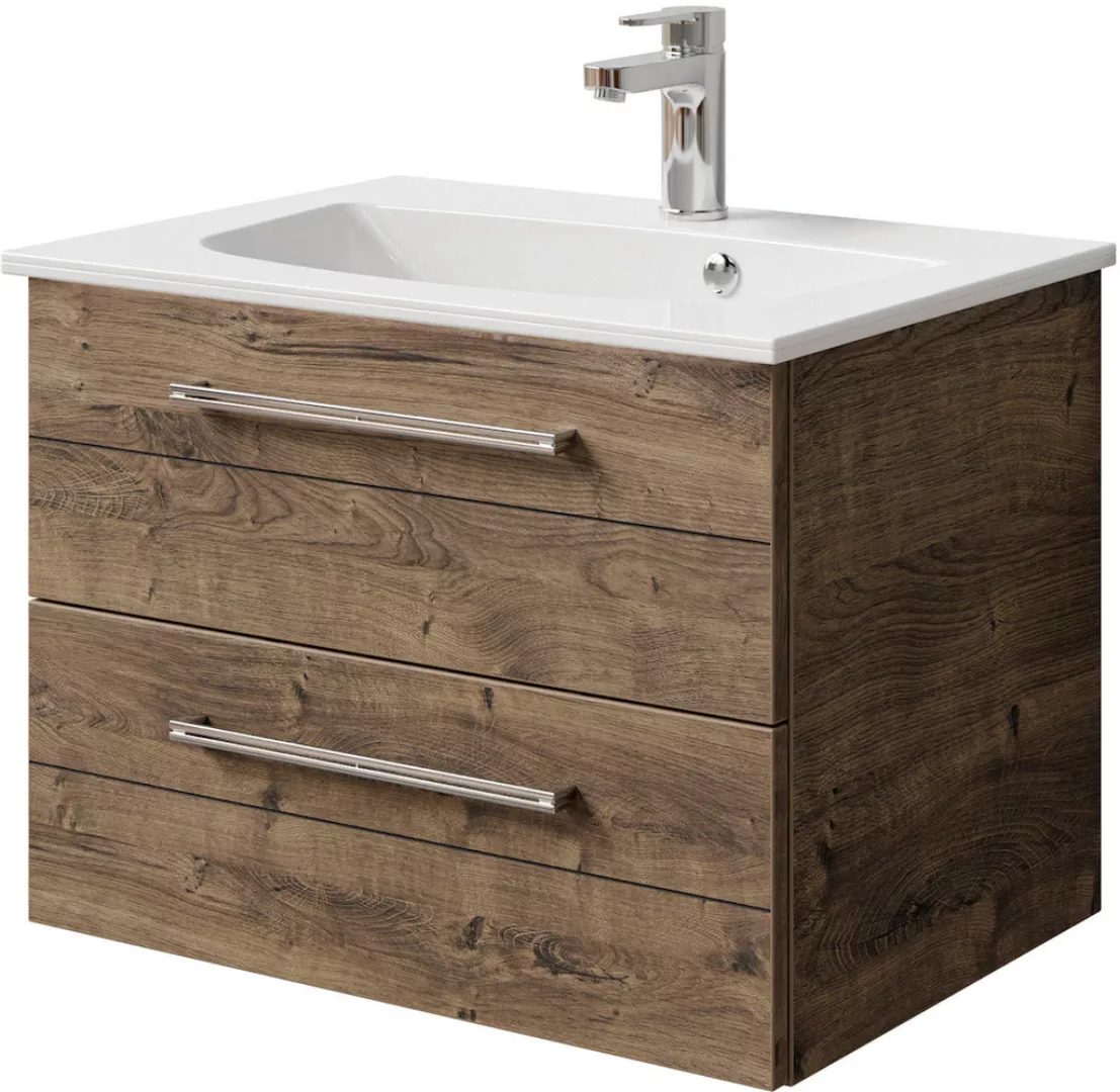 Saphir Waschtisch "Serie 6025 Mineralmarmor-Waschtisch mit Unterschrank, 67 günstig online kaufen