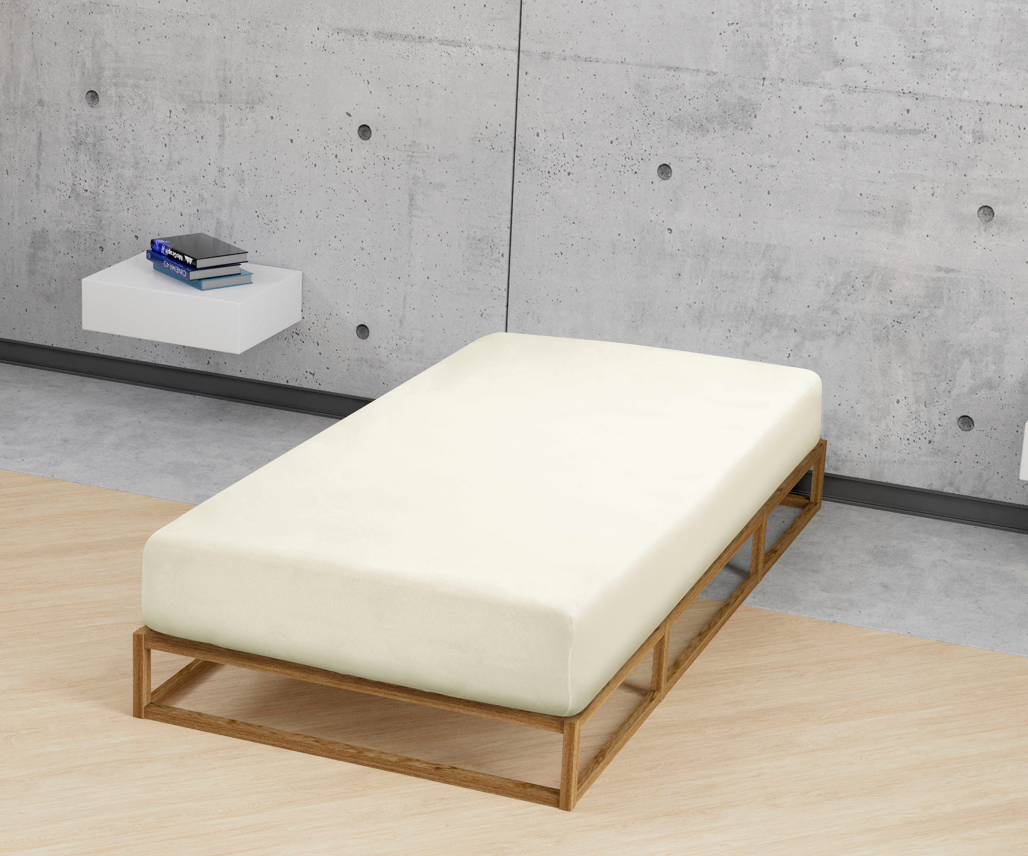 Biberna Spannbettlaken »Marc in Gr. 90x200, 140x200 oder 180x200 cm«, (1 St günstig online kaufen