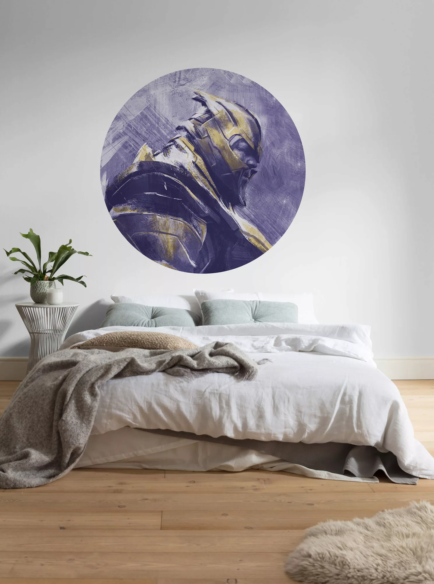 KOMAR Selbstklebende Vlies Fototapete/Wandtattoo - Avengers Painting Thanos günstig online kaufen