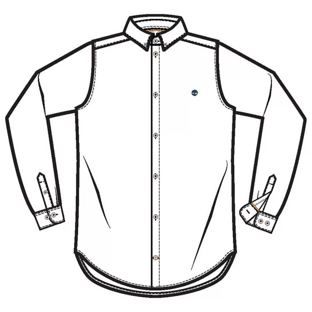 Timberland Elevated Oxford Slim Langarm Hemd L White Yd günstig online kaufen