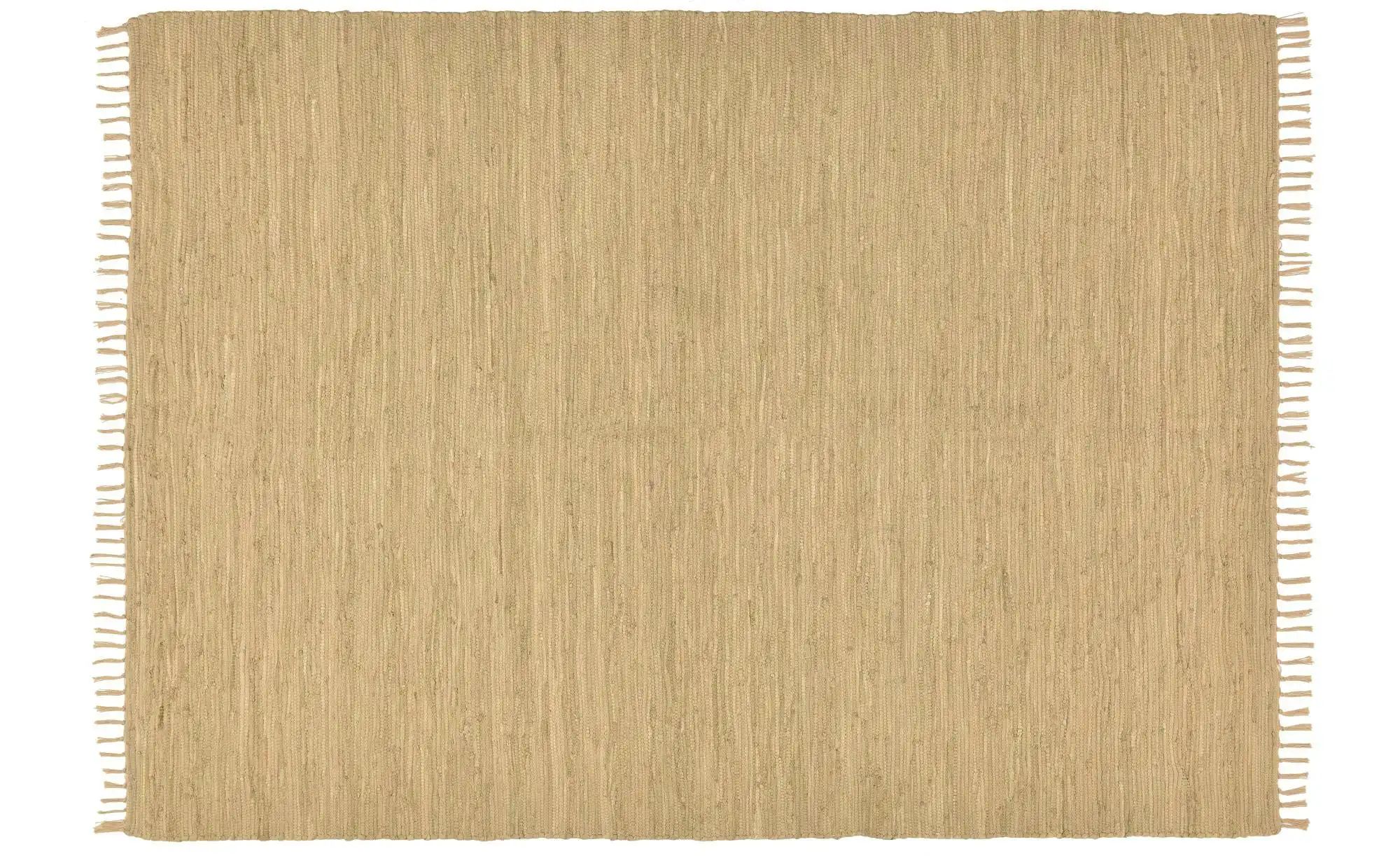 THEKO Teppich  Happy Co ¦ beige ¦ Baumwolle ¦ Maße (cm): B: 120 H: 0,5 Tepp günstig online kaufen