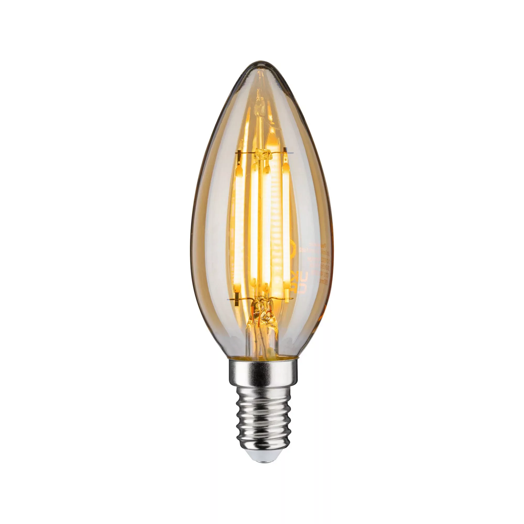 Paulmann "LED Kerze 4,7 Watt E14 Gold Goldlicht" günstig online kaufen