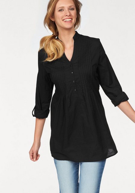 Aniston CASUAL Longbluse, mit dekorativer Biesenverarbeitung günstig online kaufen