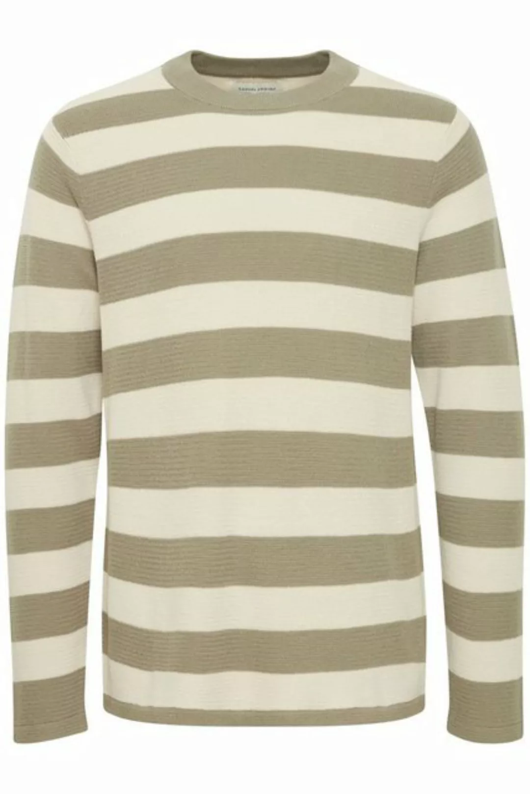 Casual Friday Strickpullover CFKarl striped crew neck knit basic Strickpull günstig online kaufen