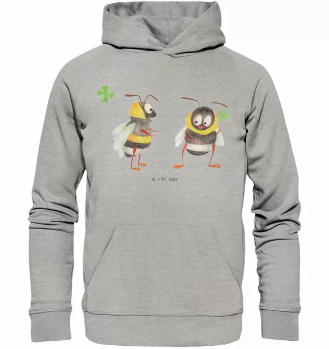 Mr. & Mrs. Panda Hoodie Größe M Bienen Paar - Heather Grey - Geschenk, für günstig online kaufen