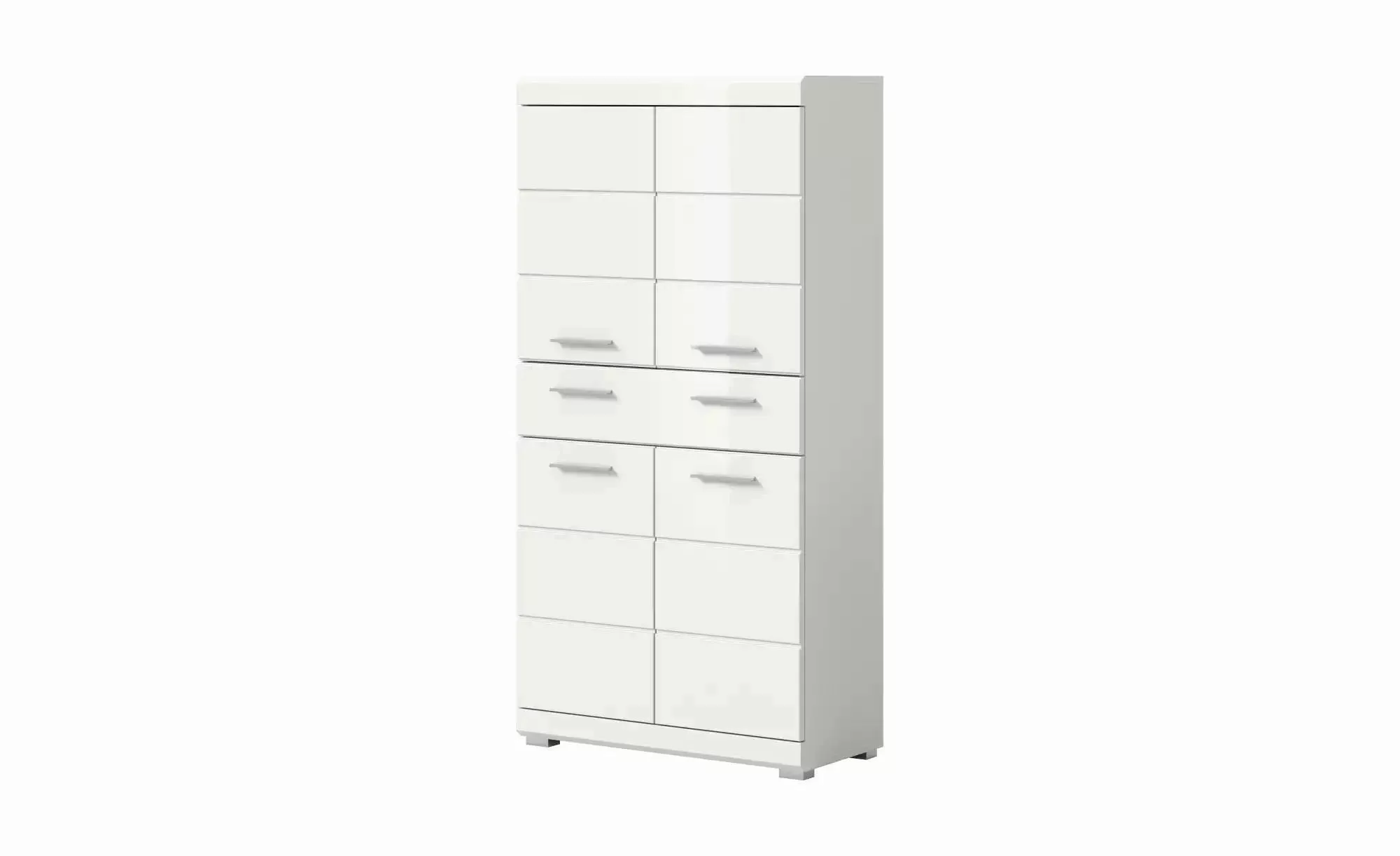 xonox.home Midischrank weiß hochglanz tiefzieh B/H/T: 74x141x31 cm günstig online kaufen