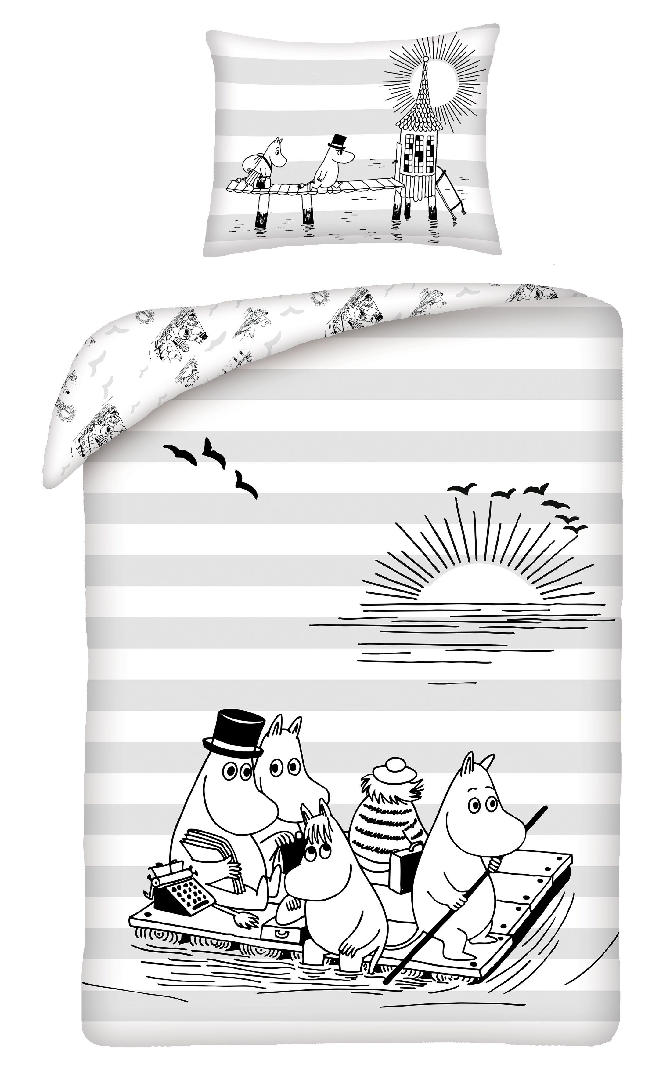 MOOMIN Kinderbettwäsche Moomin Bettwäsche 140 x günstig online kaufen
