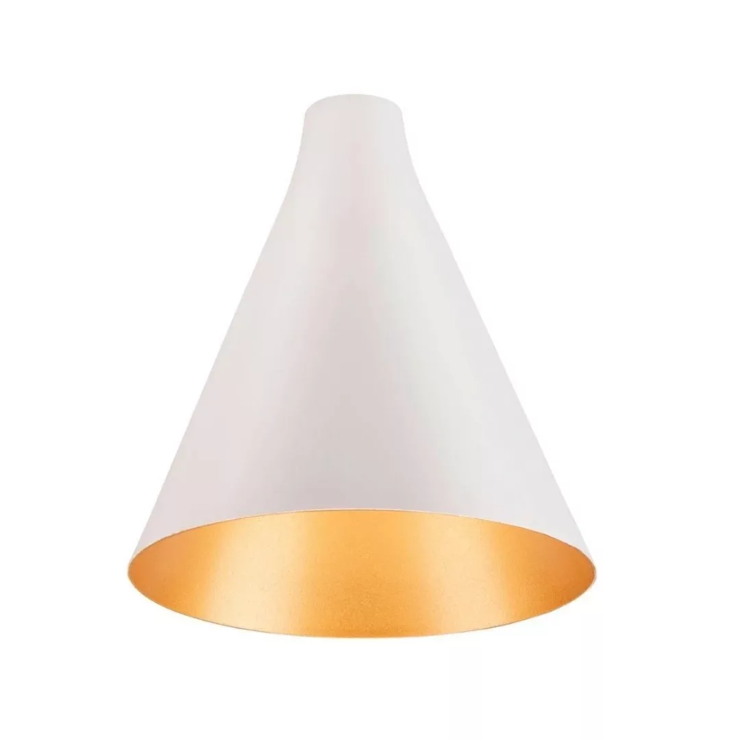 Mix&Match Leuchtenschirm Lalu Cone in Weiß und Gold 152mm rund günstig online kaufen